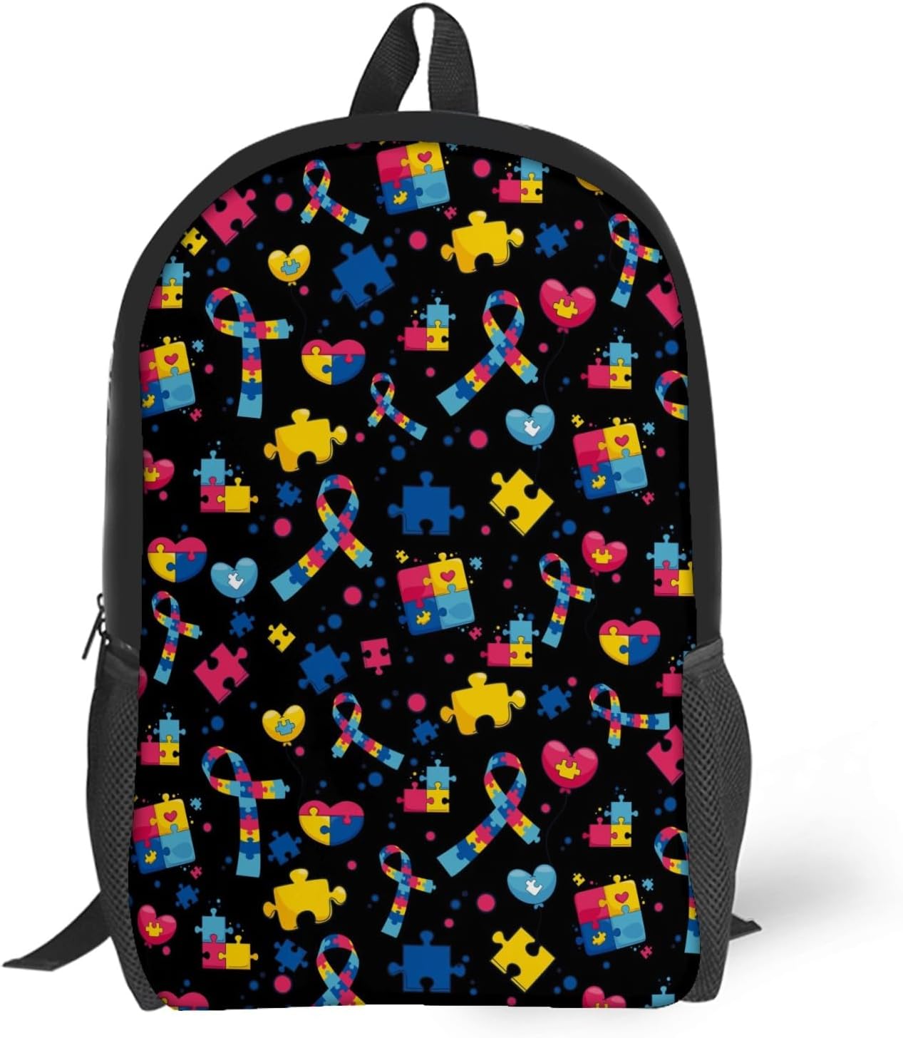 Autism School Backpack Lightweight Laptop Backpacks Large Capacity 1 Main Compartment Outdoor Bookbag for Kids Boys Girls (Color8)