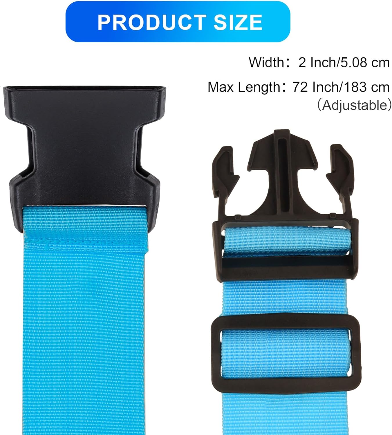 Luggage Straps for Suitcases TSA Approved, Travel Belt Suitcase Belt, Suitcase Straps TSA Approved