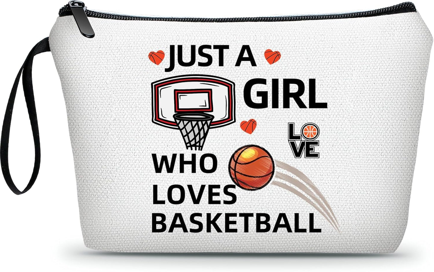 Girls Basketball Bag - Make Up Bag for Teens, Basketball Gifts for Women