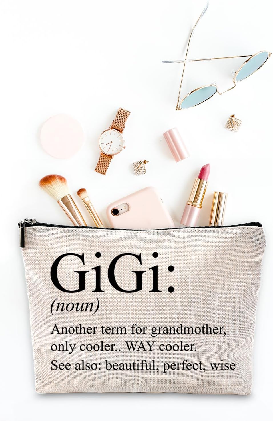 Sufamb Gigi Gifts for Grandma,Grandma Makeup Bag,Gigi Gifts,Gigi Mother's Day Gifts,Grandma