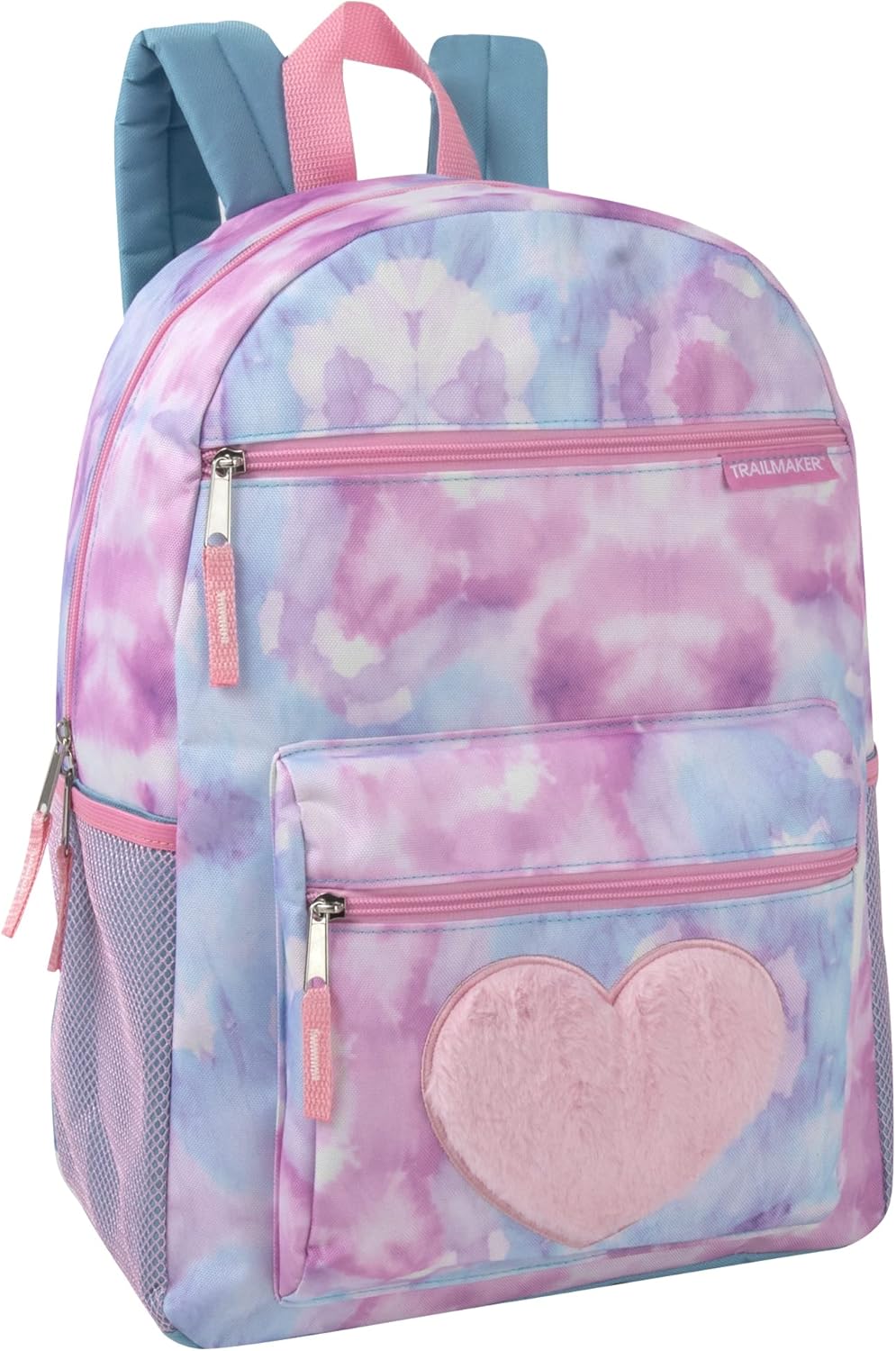 Trail maker 17” Kids Character School Backpacks Plush for Girls with Side Pockets, Padded Straps