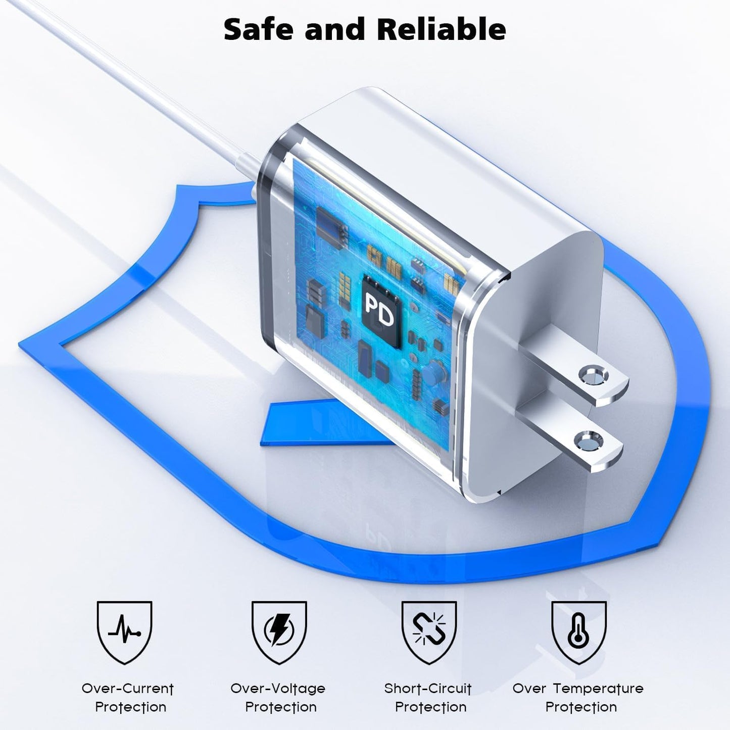 Kruidvat Compatible with iPhone 14 Fast Charger Block,3 FT USB C to Lightning Cable Cord with PD USB C Wall Charger, Type-C Power Adapter Cube works with iPhone 14/13/12/11/XS Max/XR/X/8/7/SE/Air Pods