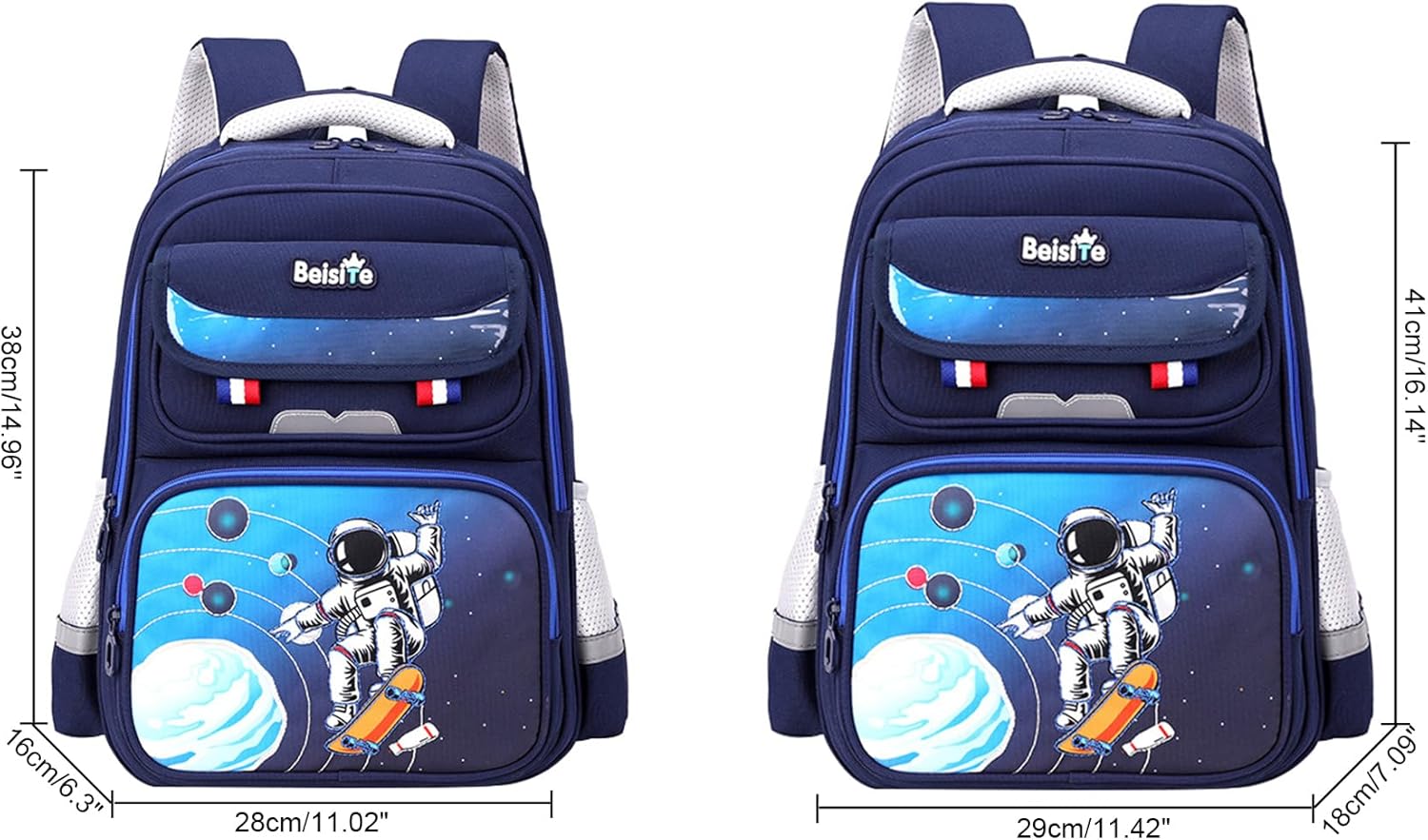 JiaYou Unisex Child Backpack Multi Layer Primary School Daypack with Detachable waist belt(Dark