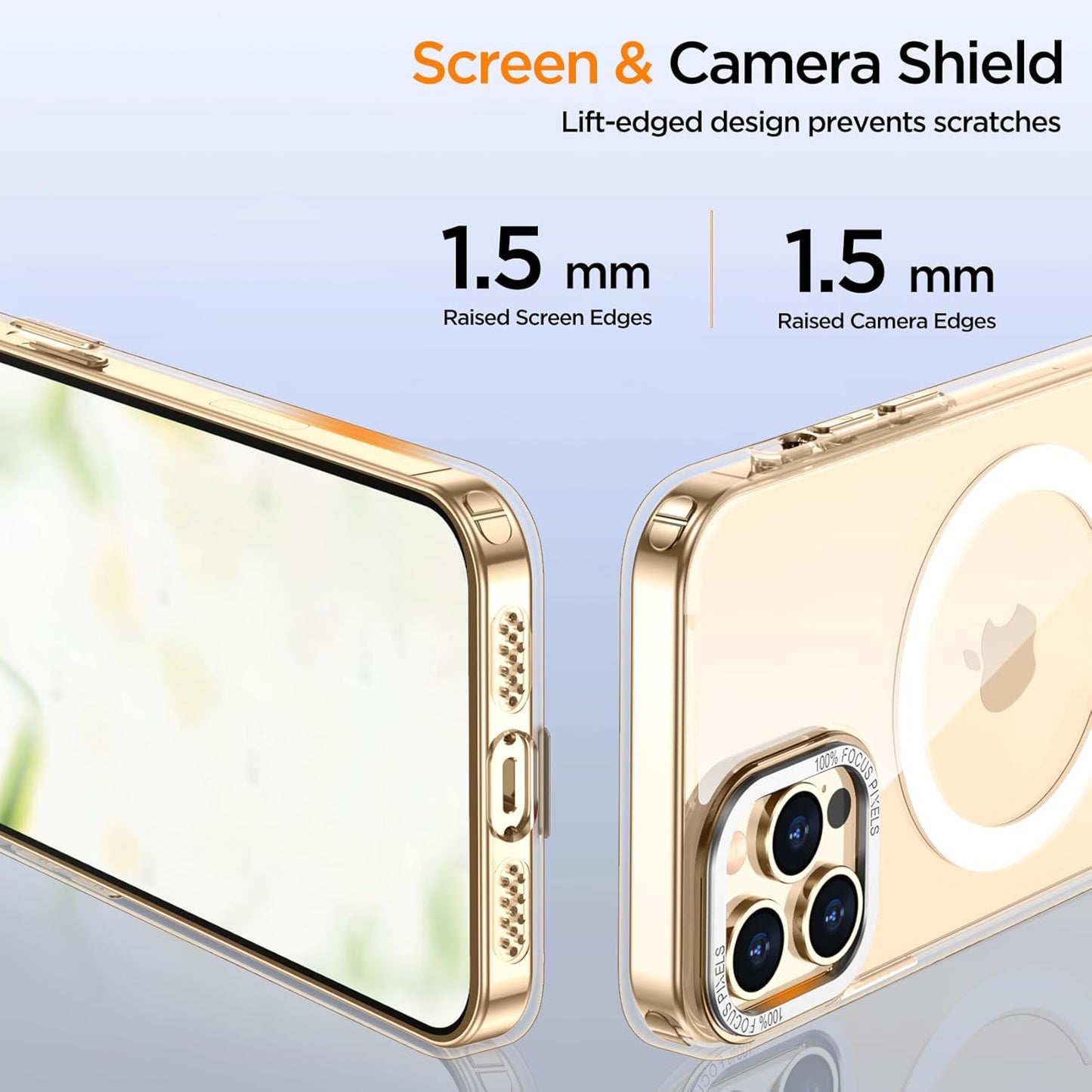 for iPhone 13 Pro Case with Kickstand, [Invisible Stand] Compatible with MagSafe, Anti-Slip Shockproof Military-Grade Protection, Magnetic Phone Case for iPhone 13Pro (Clear)