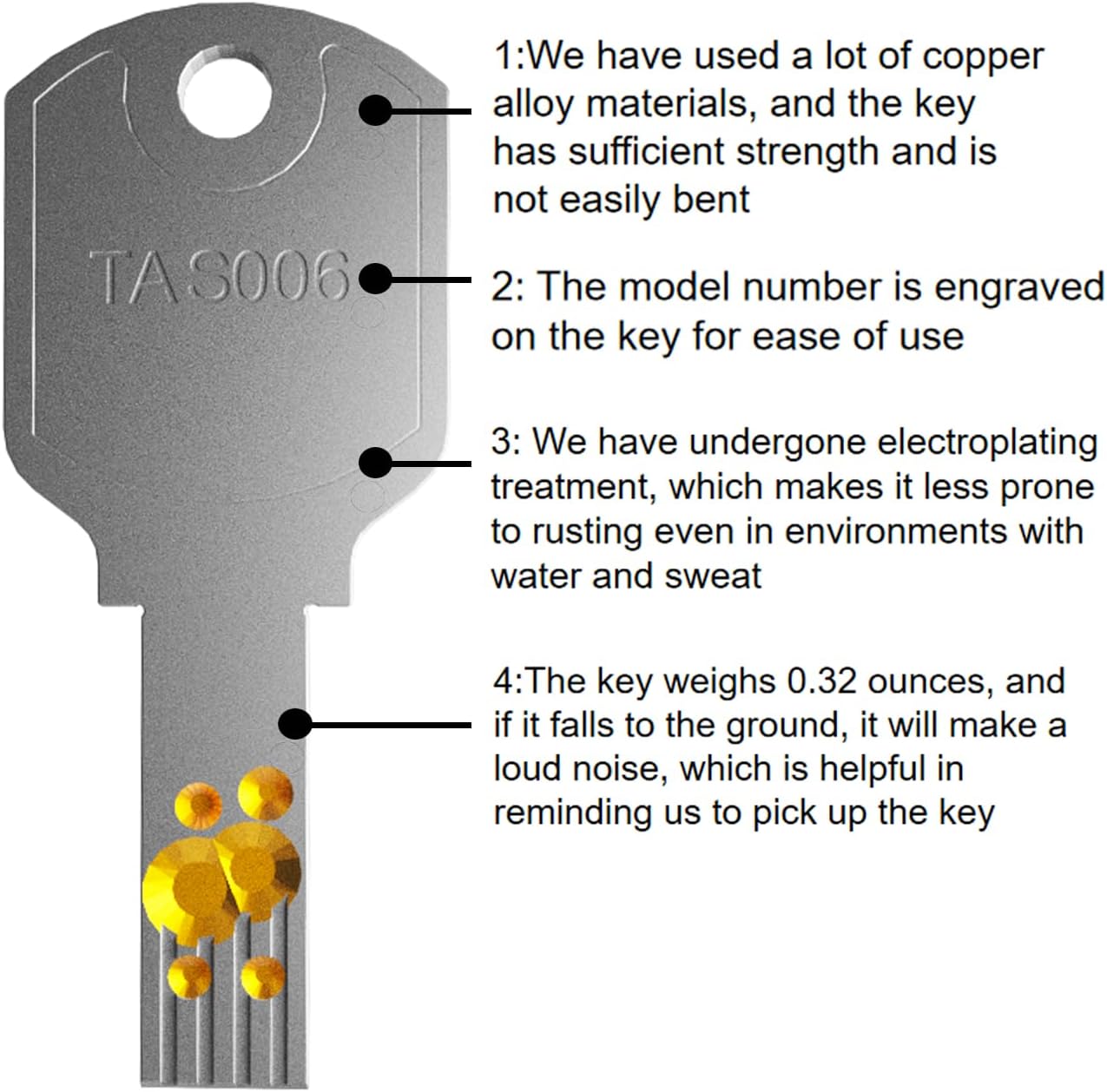 Compatible with 006 Luggage Key Luggage Lock Convenient Replacement for RIMOW International Travel Approved Locks for Luggage Suitcase Lock AC