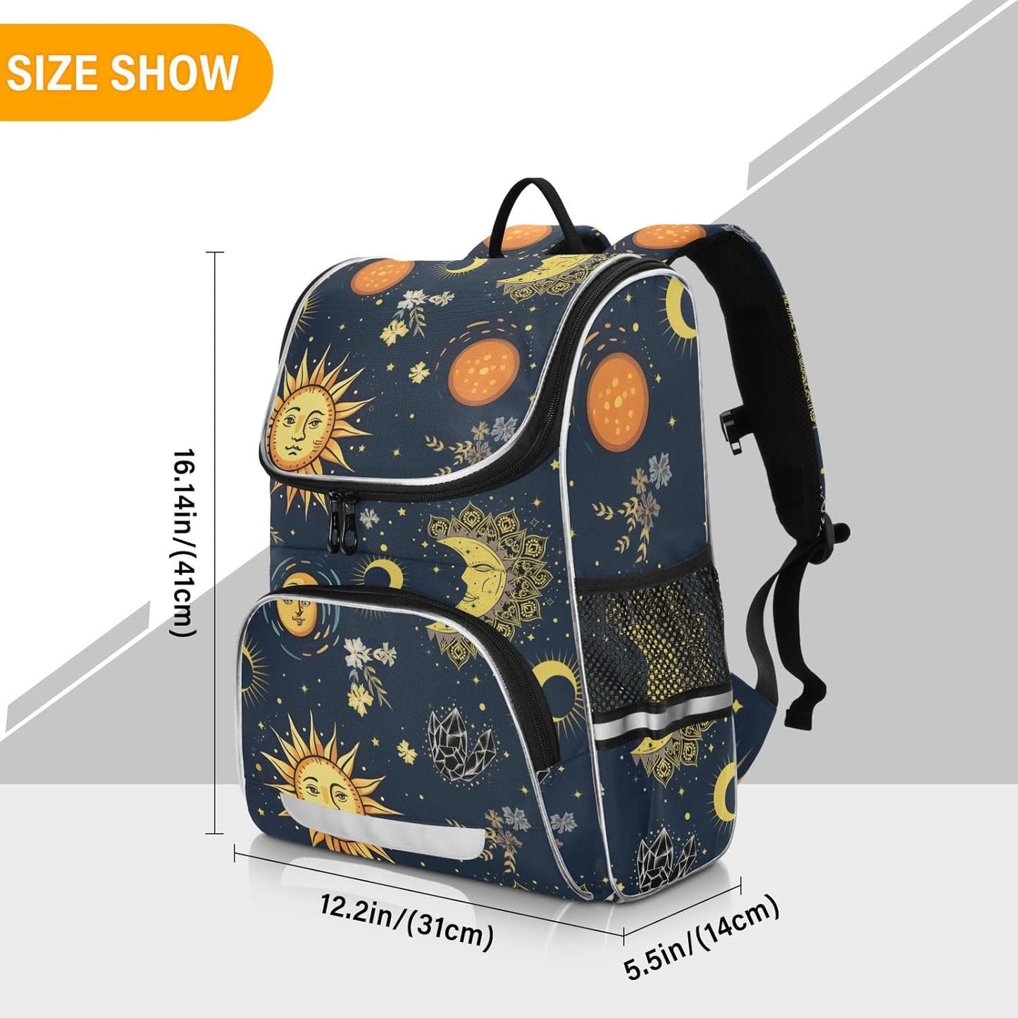 Tarot Sun Moon Cute Backpack For Girls Kids Backpack Boys Teen School Bag Bookbag Travel Daypacks