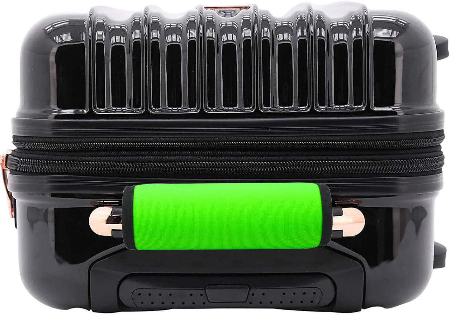 Luggage Handle Wrap-Neoprene Luggage identifiers for Suitcases Unique Bright Luggage Tags/Spotter/Markers/Handle Cover Travel Accessories (Bright Green)