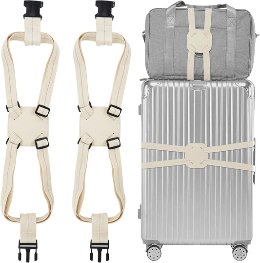 Travelkin Luggage Straps Bag Bungees add a Bag, Luggage Bungee for suitcases Elastic Strap Belt