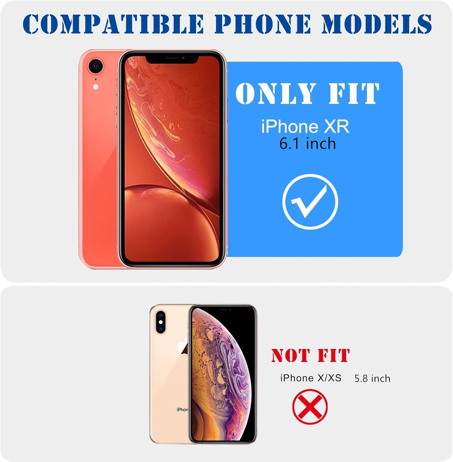 for iPhone XR Case, Vintage Camo Pattern Design for Men Boys Teens, Cool Camouflage Shockproof Protective Cover for Girls Women - White