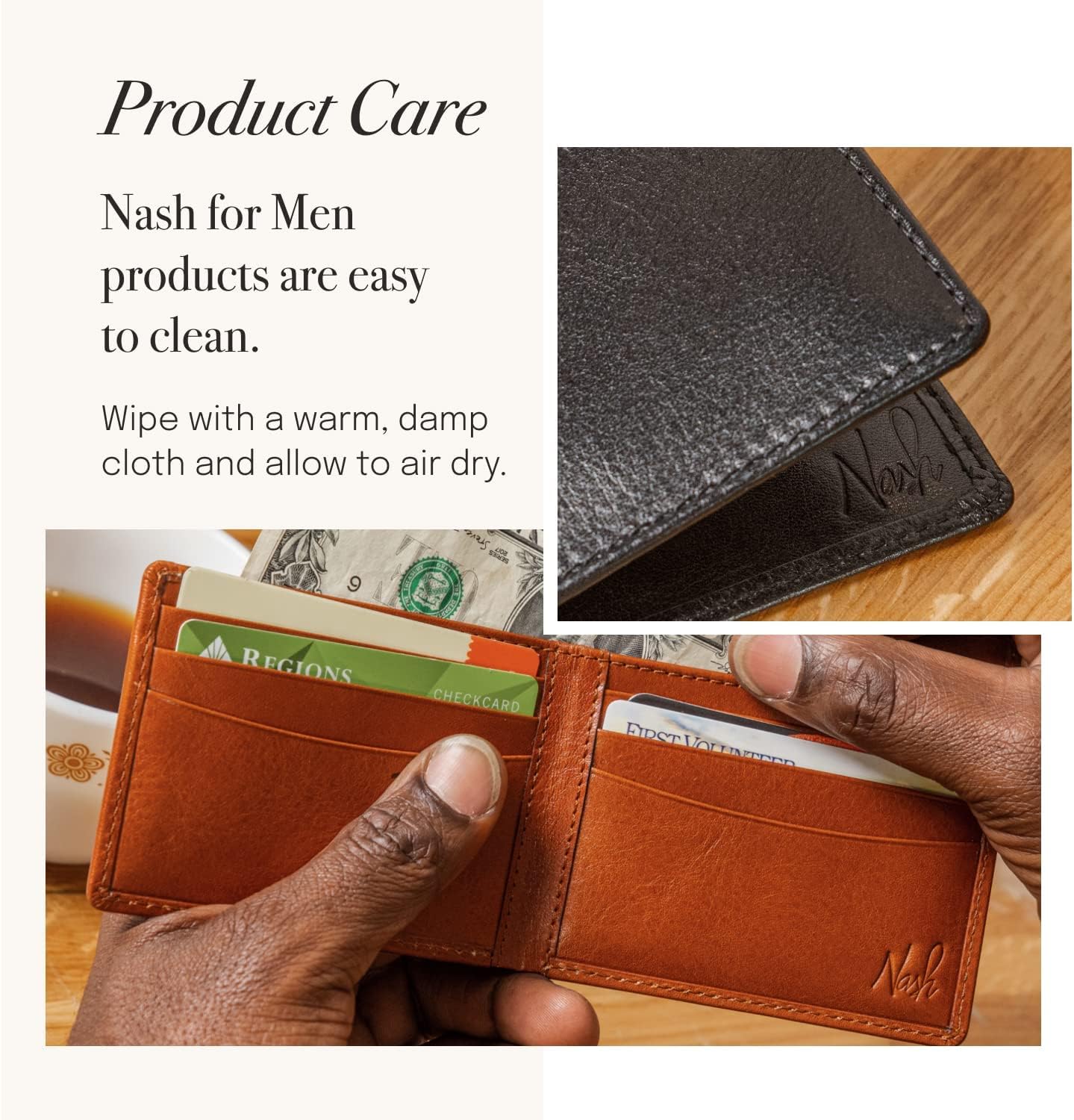 Patricia Nash Travel Toiletry Bag for Men - Heritage Leather Travel Case, Dopp Kit for Men, Full Grain Handcrafted Leather, Toiletry Bag, Stylish Travel Case, Brushed Brass Hardware, Zipper Closure
