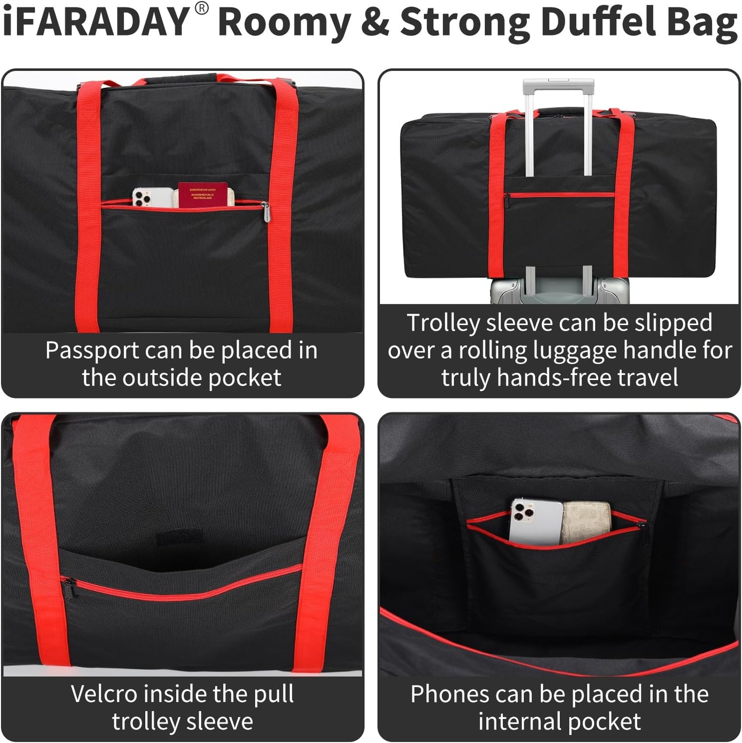 2 Packs Extra Large Duffel Bag 110L Travel Duffel Bag lightweight Luggage Bag for Outdoor, Travel, Sport