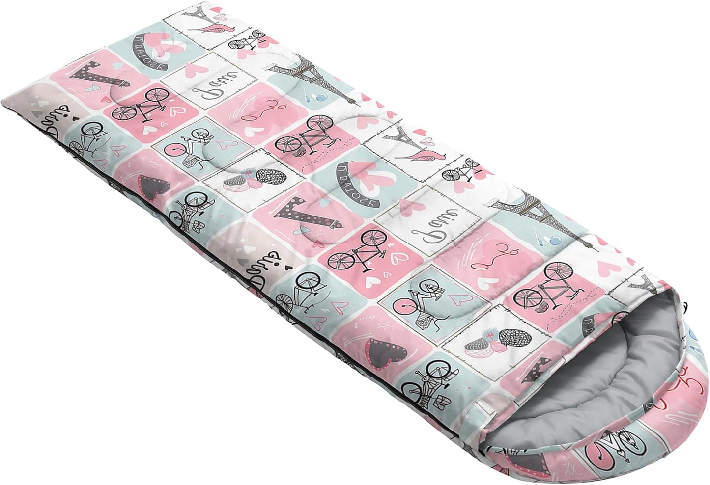 QOOMO Camping Sleeping Bags,3 Season Warm & Cool Weather,Lightweight,Waterproof Sleeping Bags for