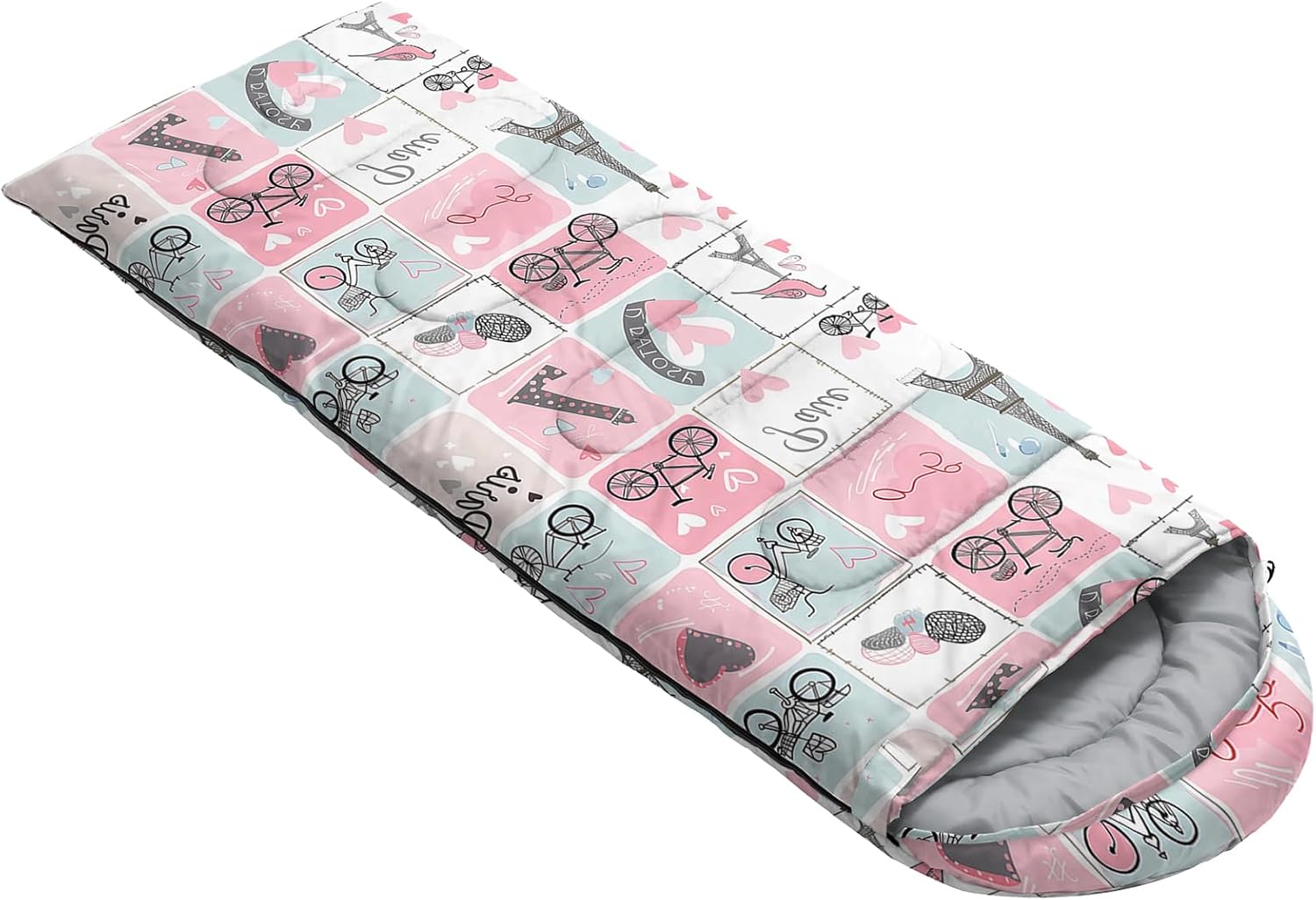QOOMO Camping Sleeping Bags,3 Season Warm & Cool Weather,Lightweight,Waterproof Sleeping Bags for