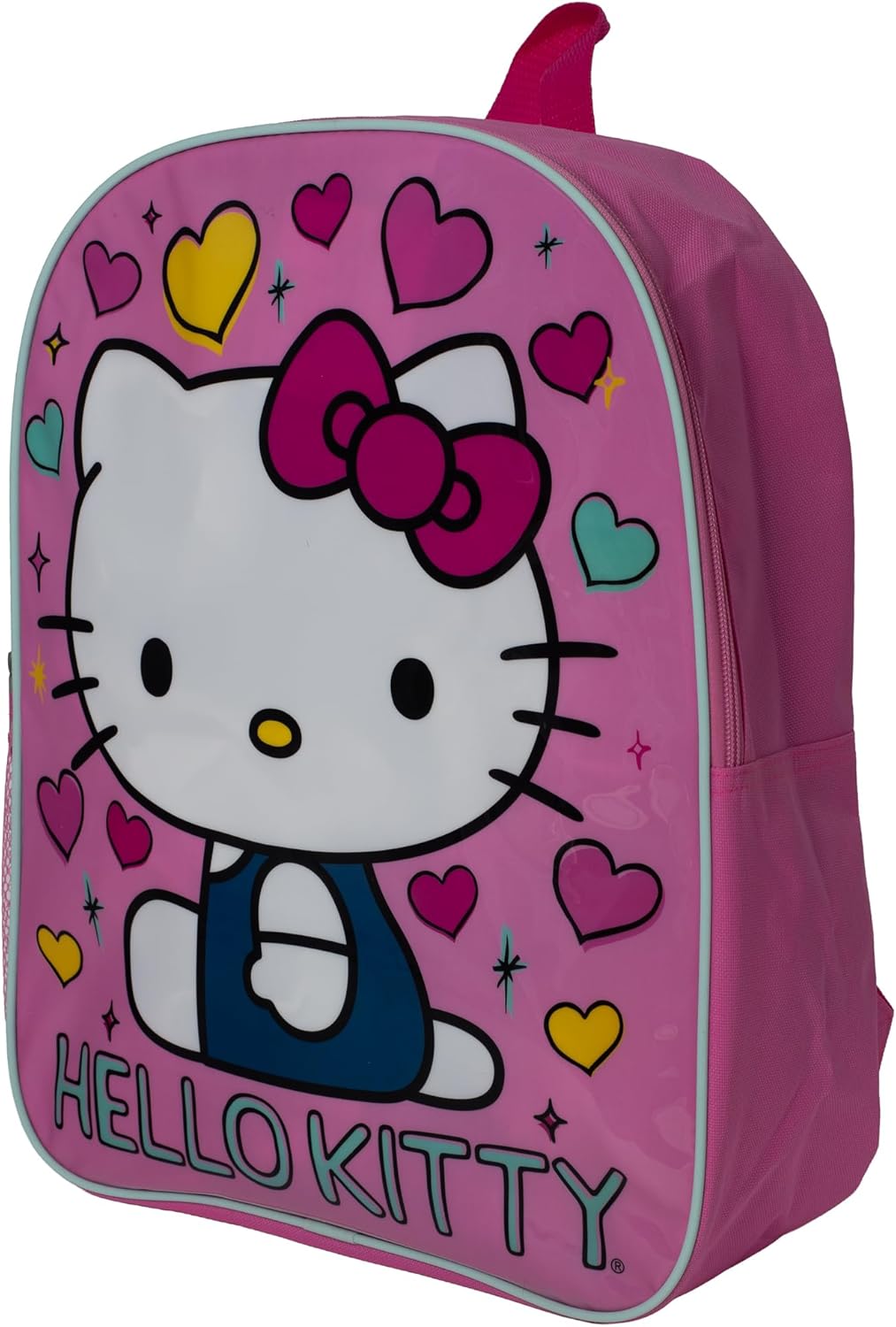 AI ACCESSORY INNOVATIONS Hello Kitty Kids Backpack, Elementary School Girls Book Bag with Padded Straps, Pink
