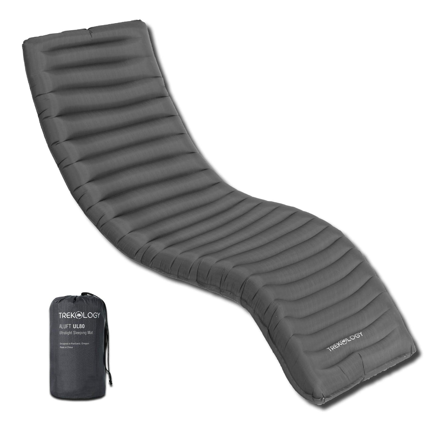 TREKOLOGY Ultralight Backpacking Sleeping Pad, Inflatable Camping Mat