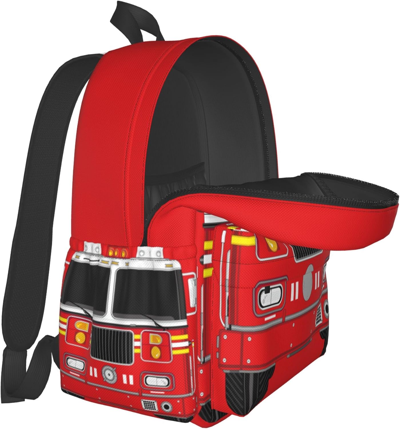 Fire Truck Backpack School Bag Lightweight Bookbag Laptop Travel Daypack For Kids Girls Boys Teens