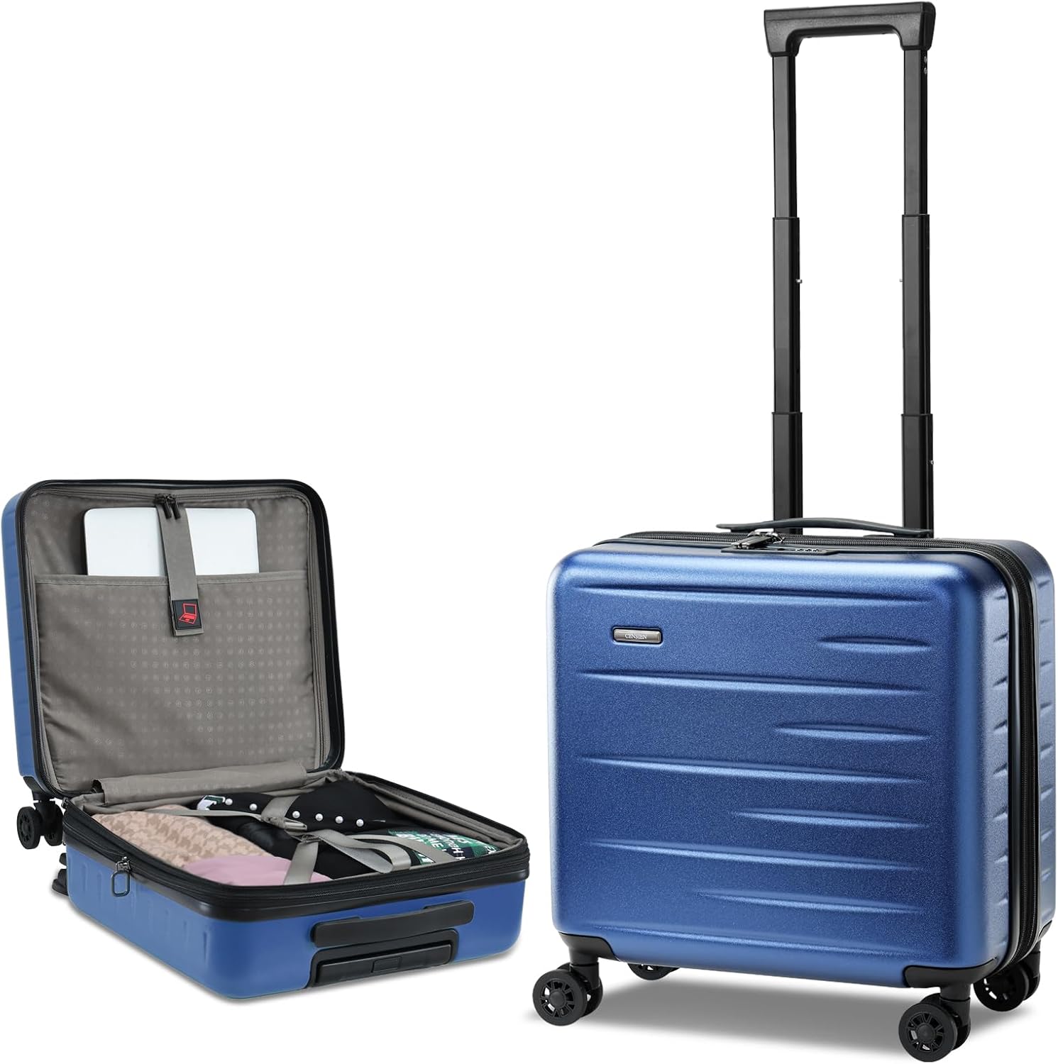 16 Inch Carry On Luggage Airline Approved, Expandable Lightweight ABS+PC Hard Shell Suitcases with