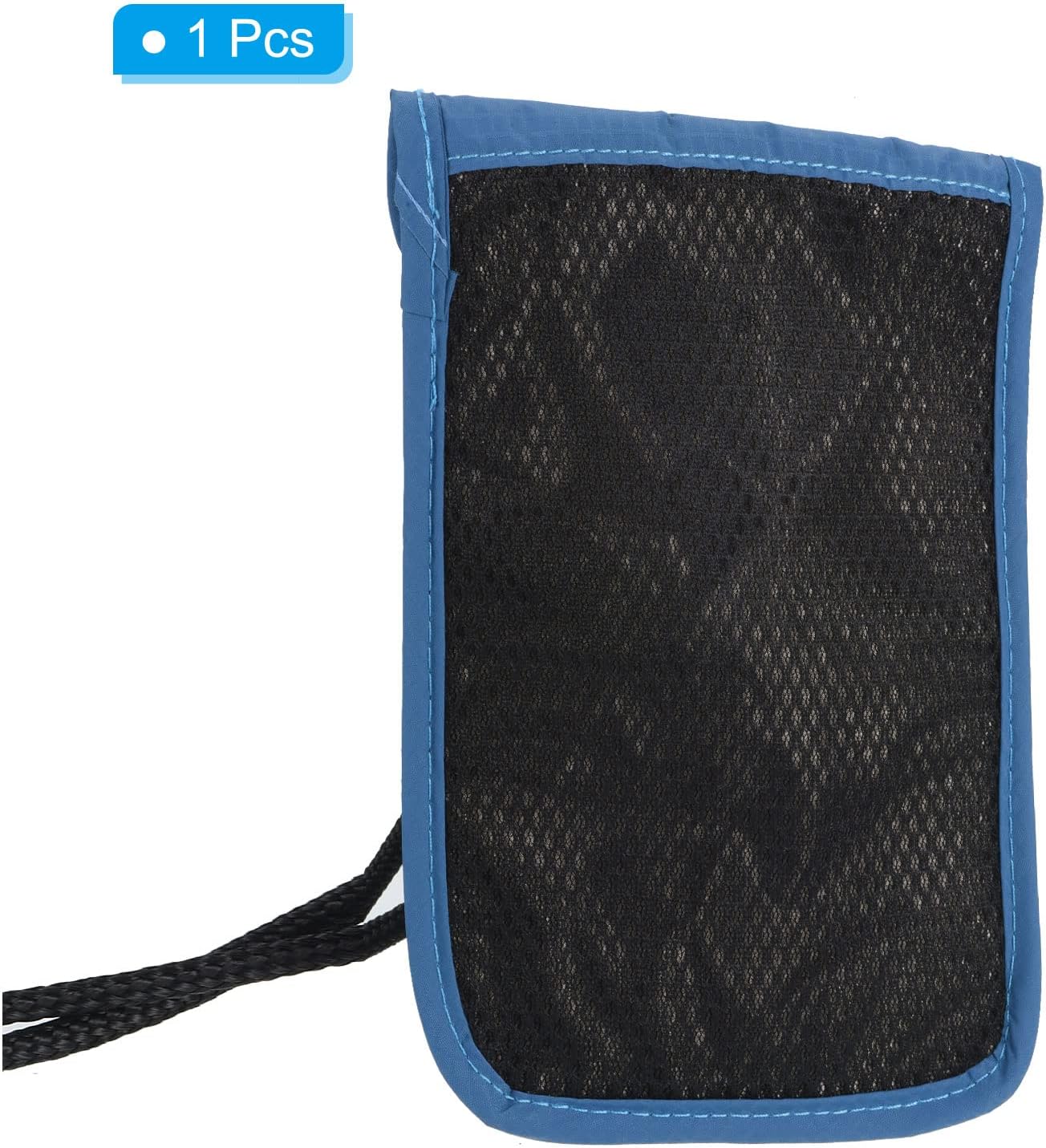 PATIKIL Neck Wallet, Passport Holder RFID Waterproof Travel Wallet Neck Pouch with Adjustable Strap for Women & Men, Dark Blue