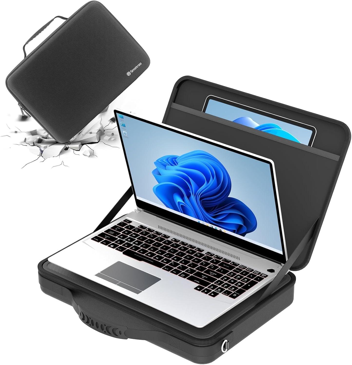 Smatree Hard Laptop Shoulder Case with Handle for 15.6-16 inch ASUS ROG Zephyrus G16/M16/G15 2025/2024, for ROG Strix G15, for ROG Strix SCAR 15, for ROG Flow X16, for TUF Gaming A16/F15/A15