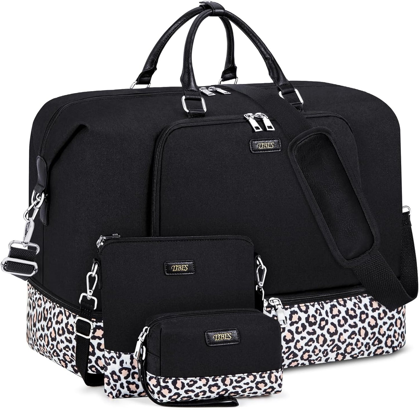 Travel Weekender Bag for Women, Overnight Bag with Shoe Compartment Oversized Travel Duffel Bag Carry On Tote 21"