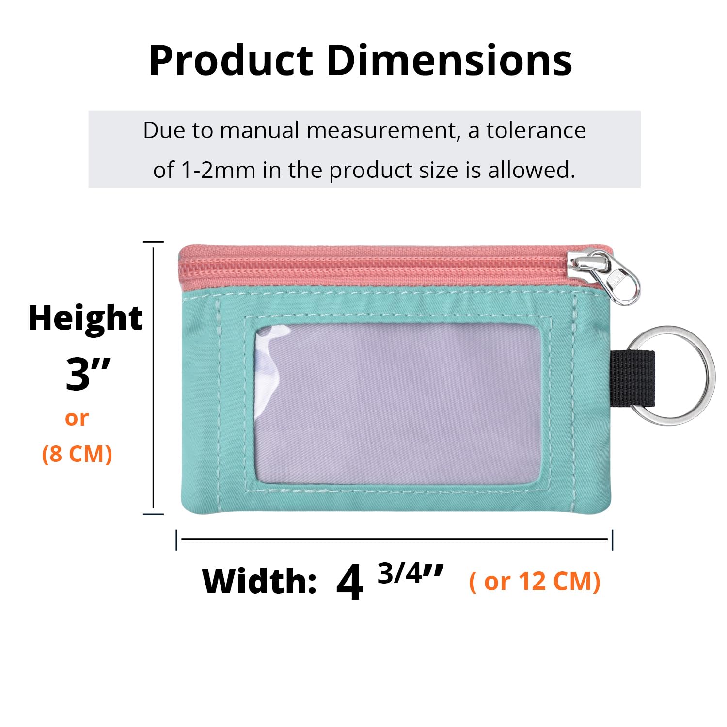 APTENSKO RFID Blocking Travel Wallet with Adjustable Lanyard, Small Nylon Zipper Pouch and Badge