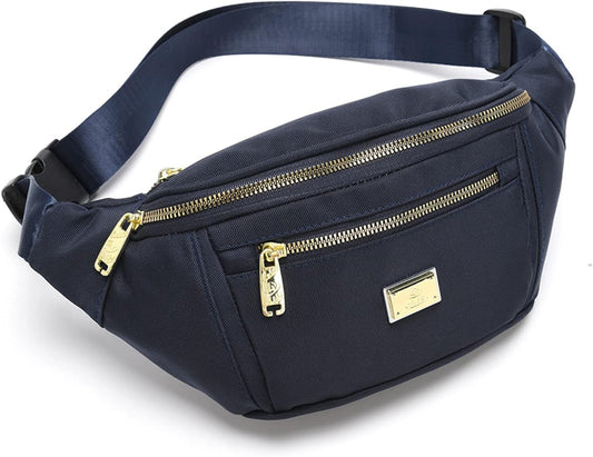DAITET Crossbody Fanny Pack for Men&Women,Large Waist Bag & Hip Bum Bag with Adjustable Strap for Outdoors Workout Traveling Casual Running Hiking Cycling