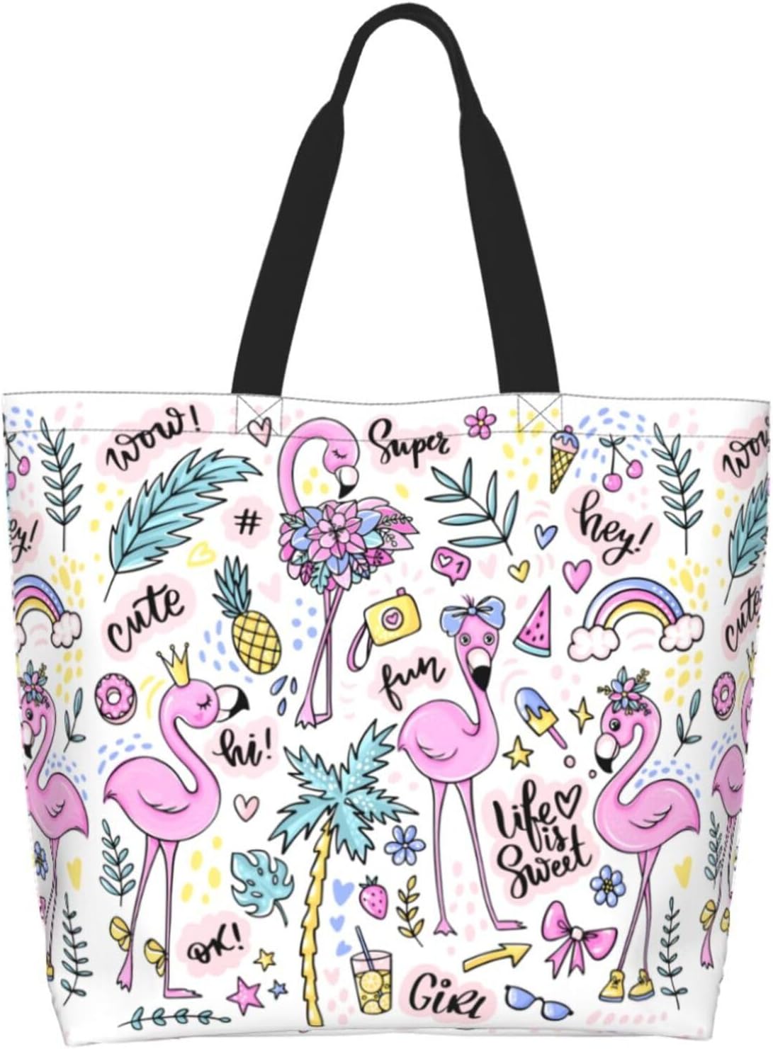 Tote Bag Beach Bag for Women Reusable Grocery Large Shopping Shoulder Bag Travel Handbag