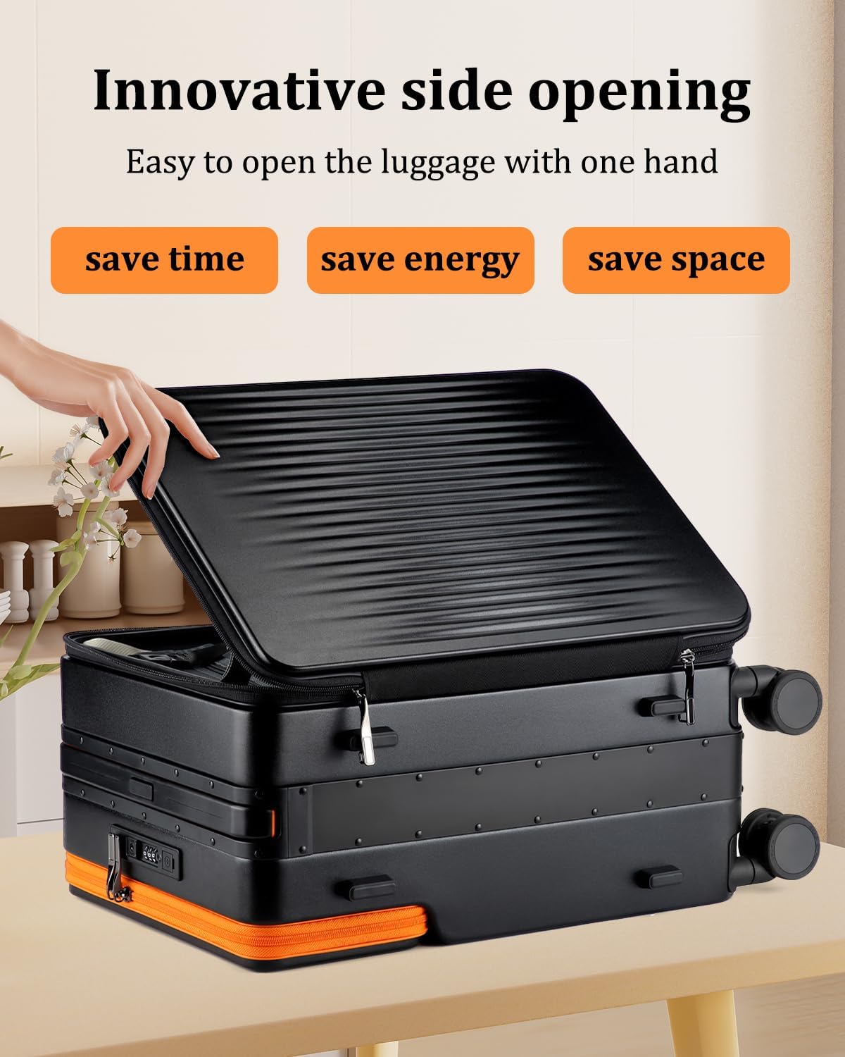 Joyway Carry on Luggage Airline Approved with Charging Port, Lightweight Hardside 20 Inch Carry-on