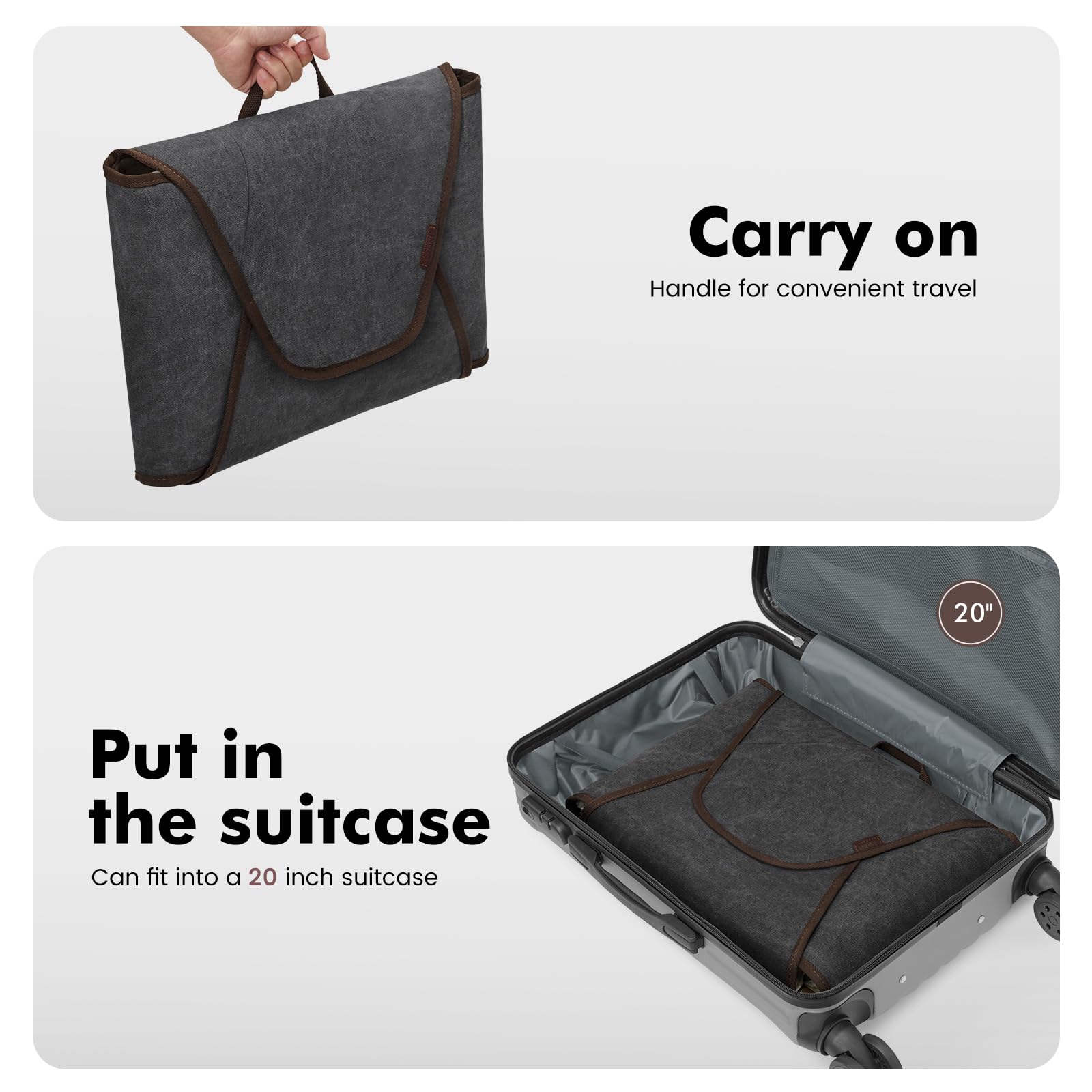 S-ZONE Garment Folder Compression Packing Cubes Suitcase Organizer Bags