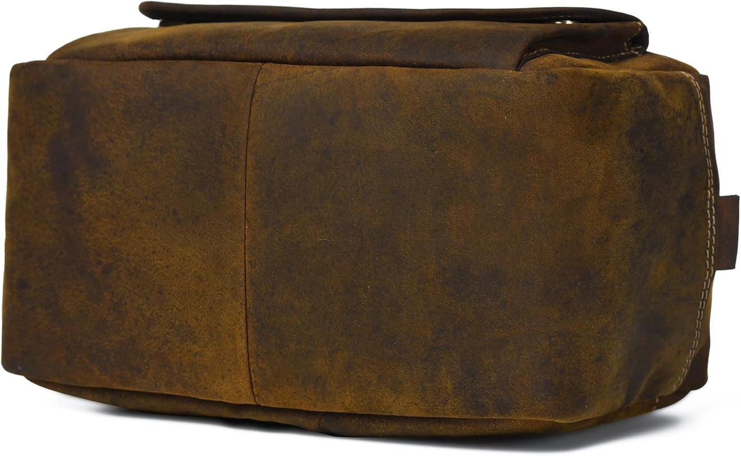 De Lira Extra Large Top-Grain Leather Toiletry Bag, Shaving Kit & Cosmetics Case, 10x6x5.5 in, Travel Organizer for Men & Women Dark Brown