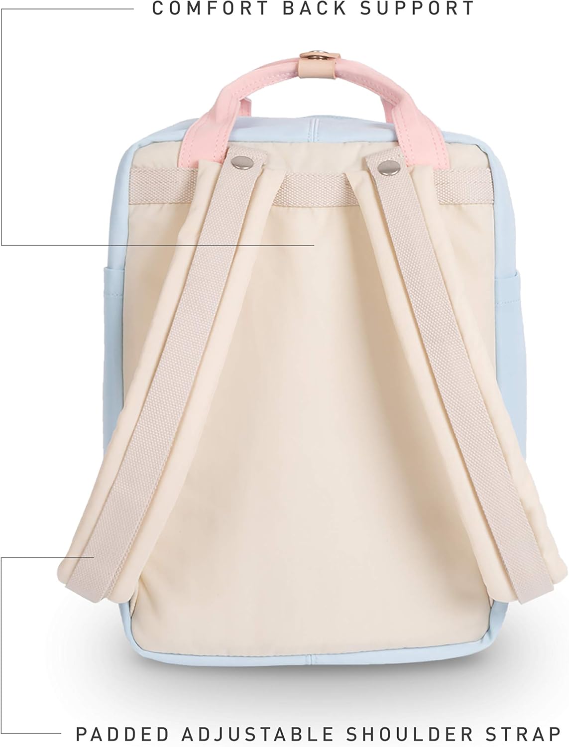 Doughnut Macaroon 16L Travel Backpack Ladies College Lightweight Casual Daypacks Bag Backpack