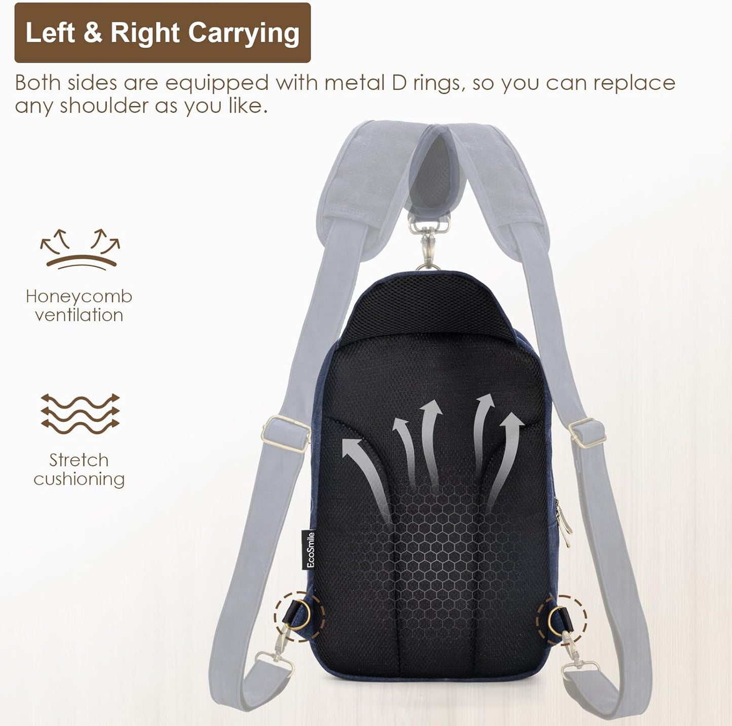 Canvas Messenger Bag Sling Bag Crossbody Shoulder Bag for Men Women Travel Work Satchel Bags