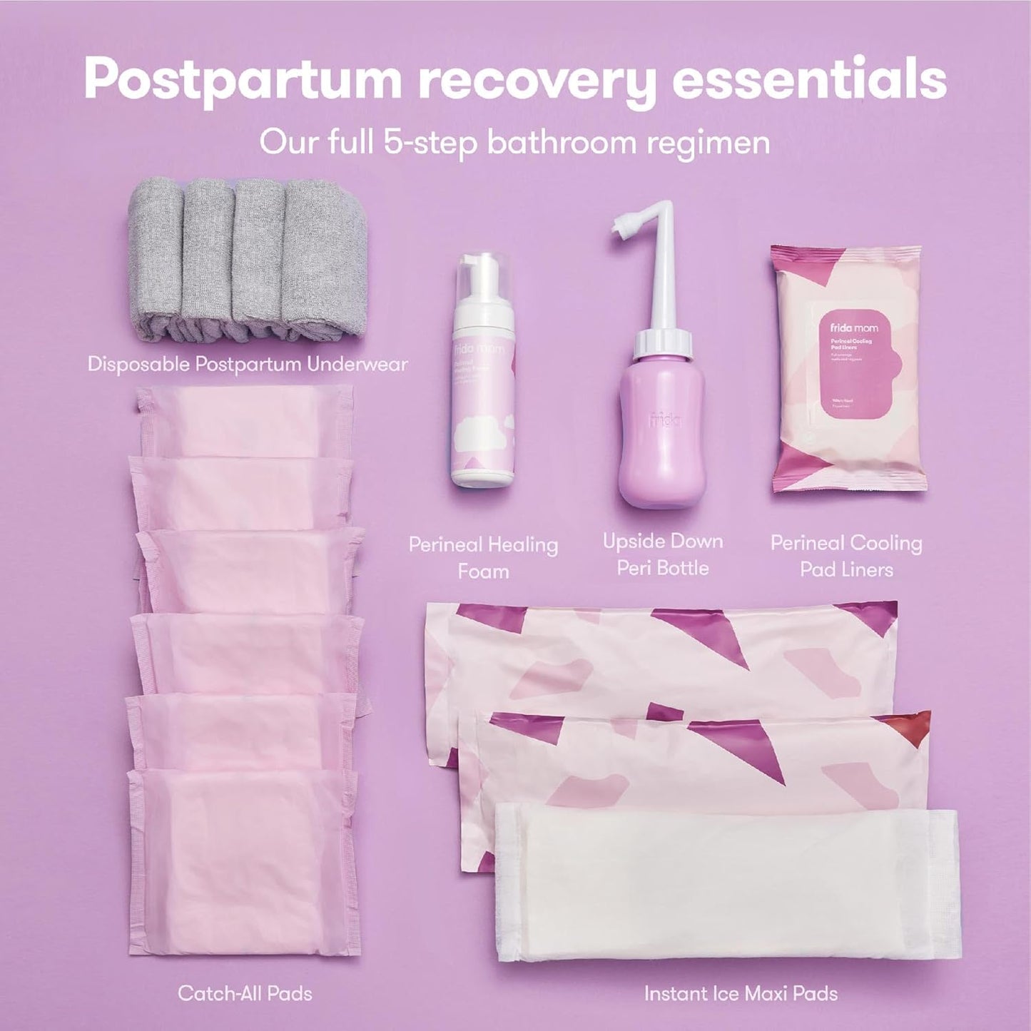 Frida Mom 30pc Pre-Packed Hospital & Diaper Bag Essentials Gift Set, Includes Labor, Postpartum, &