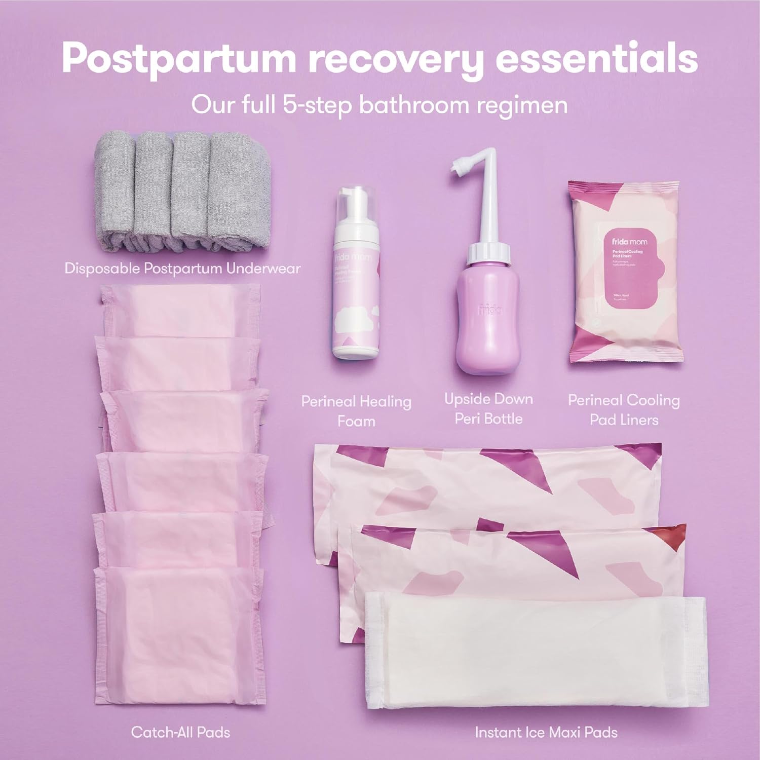 Frida Mom 30pc Pre-Packed Hospital & Diaper Bag Essentials Gift Set, Includes Labor, Postpartum, &