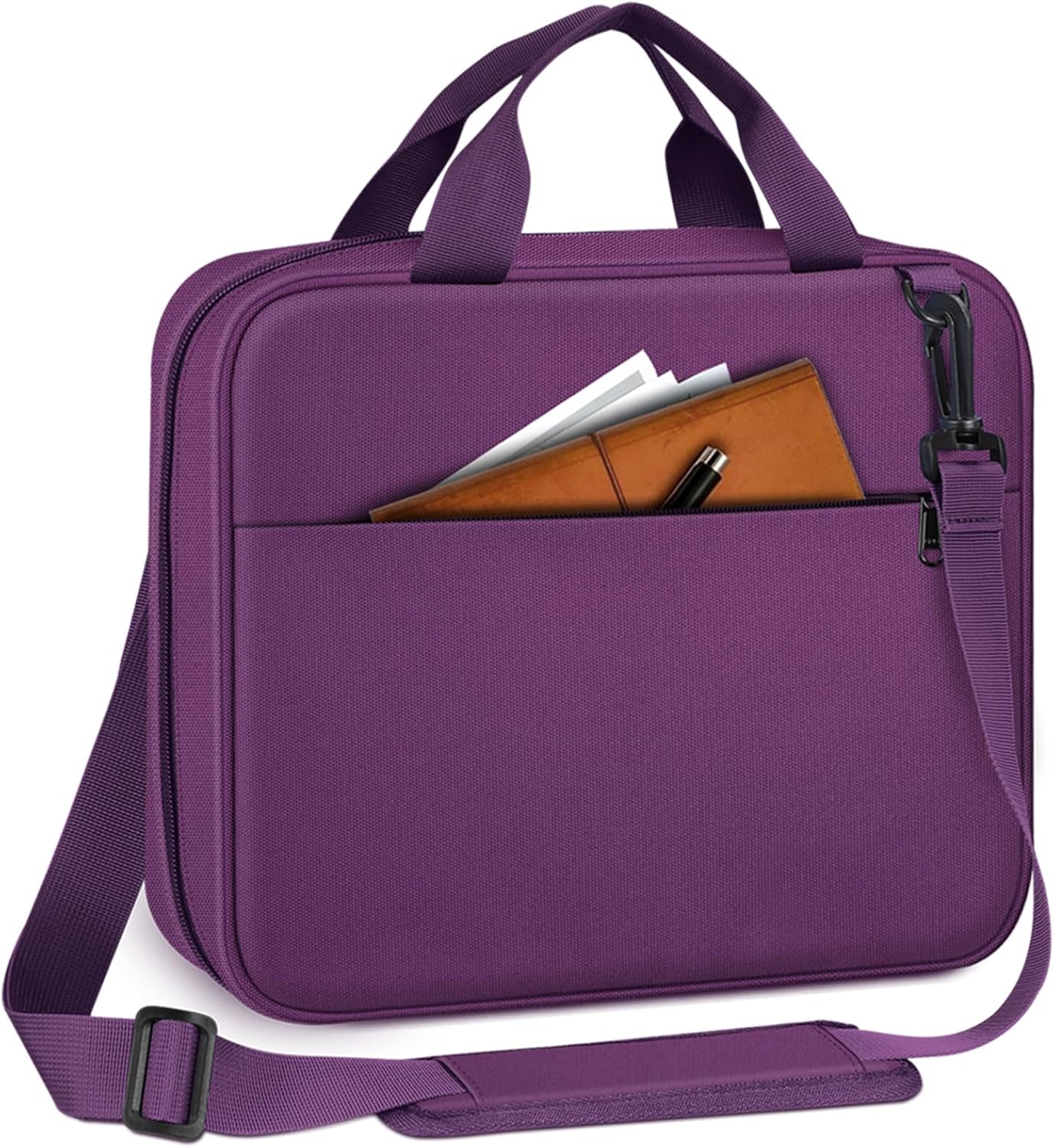 FINPAC Large Bible Cover, Carrying Book Case Church Bag Bible Protective with Zippered Pocket and