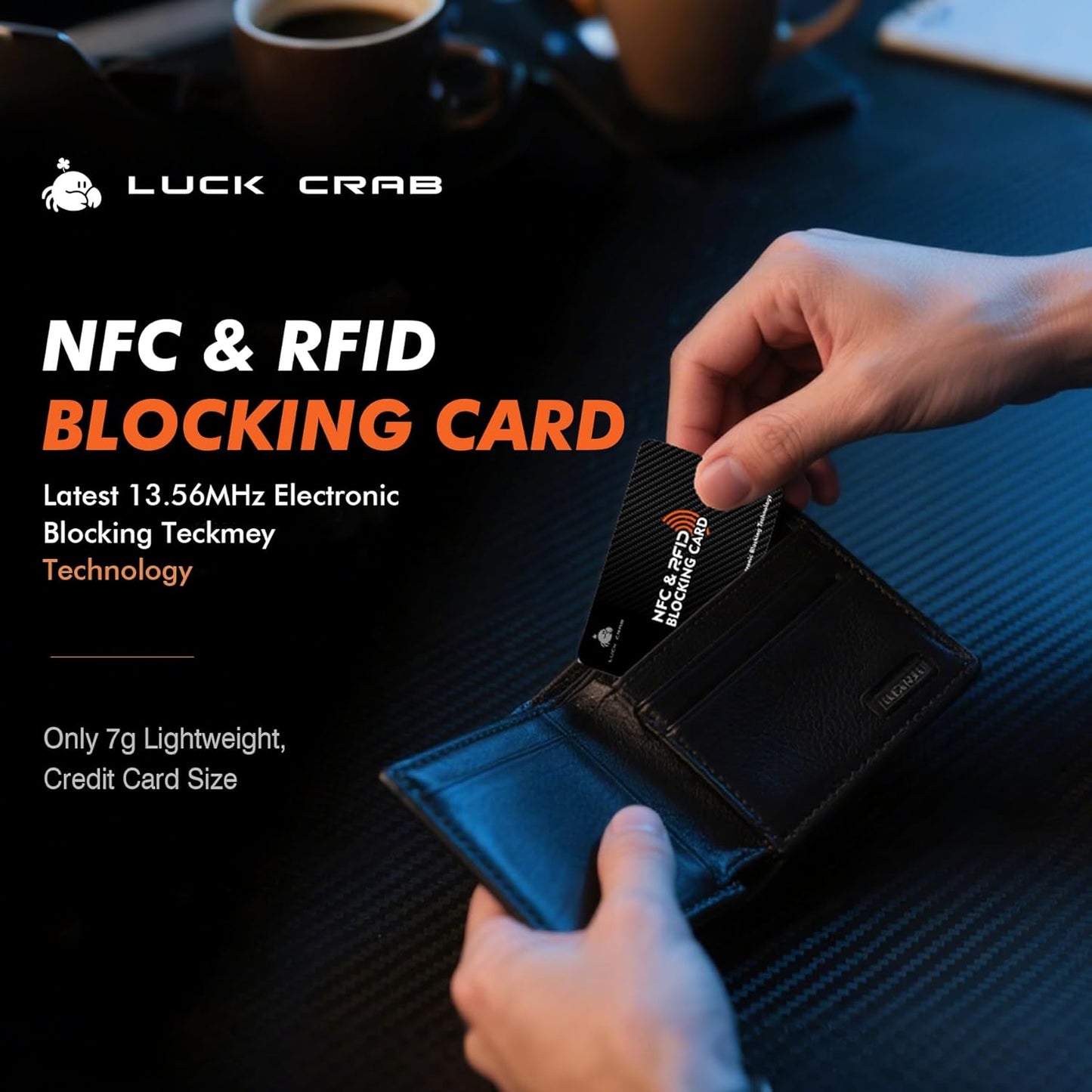 RFID Blocking Cards 2 Pack – Slim SafeCard NFC Wallet Protector for Contactless Credit/Debit Cards & Passports – Anti-Theft RFID Shield for Identity & Data Protection