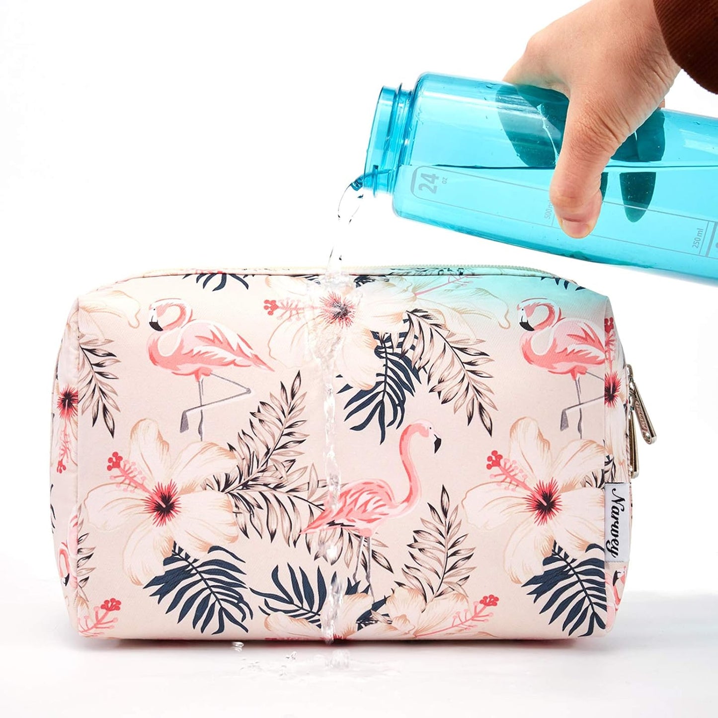 Narwey Cute Makeup Bag Travel Cosmetic Bag Organizer Toiletry Bag Make Up Bags with Compartments