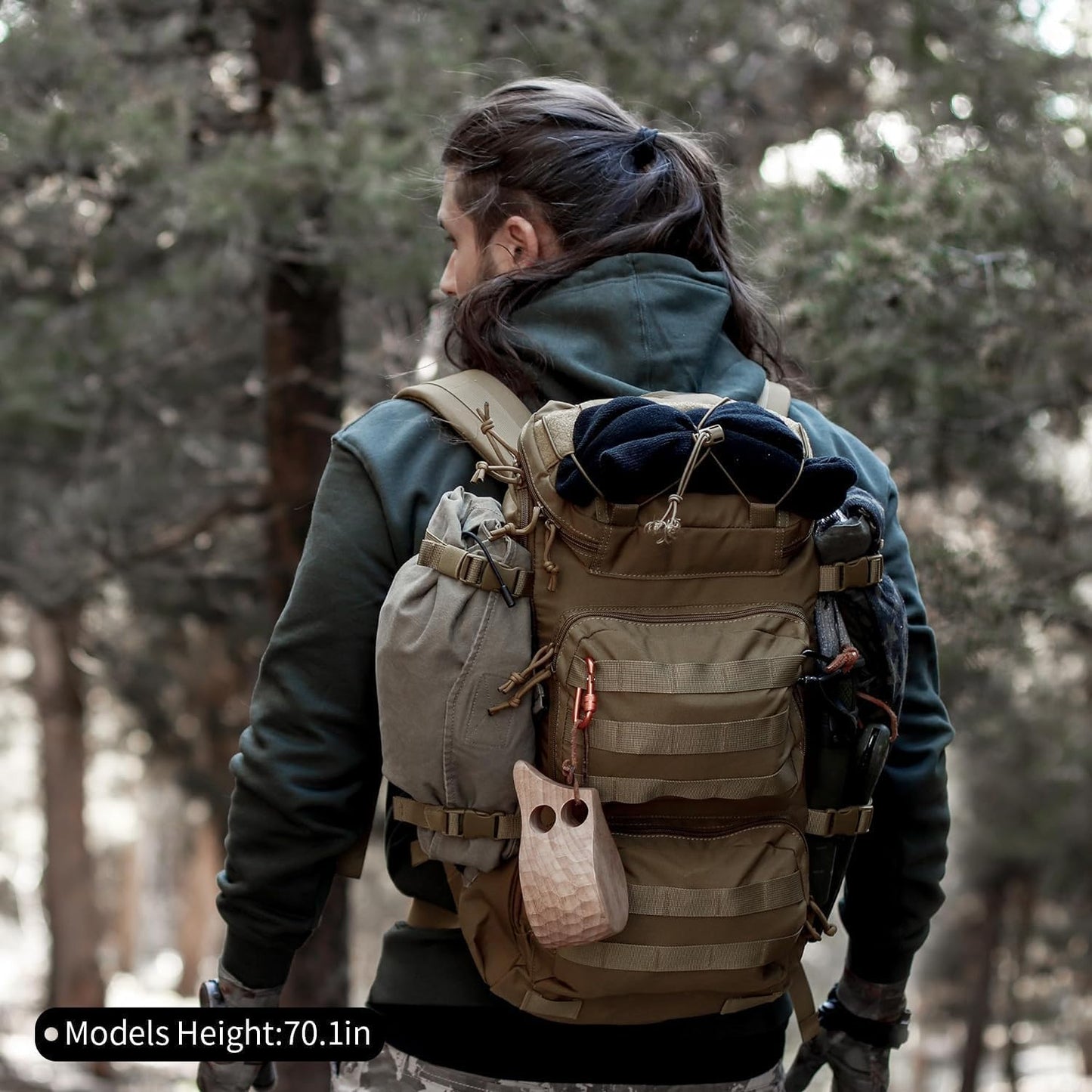 Mardingtop Tactical Backpacks Molle Hiking daypacks for Motorcycle Camping Hiking Military Traveling,25L Backpack
