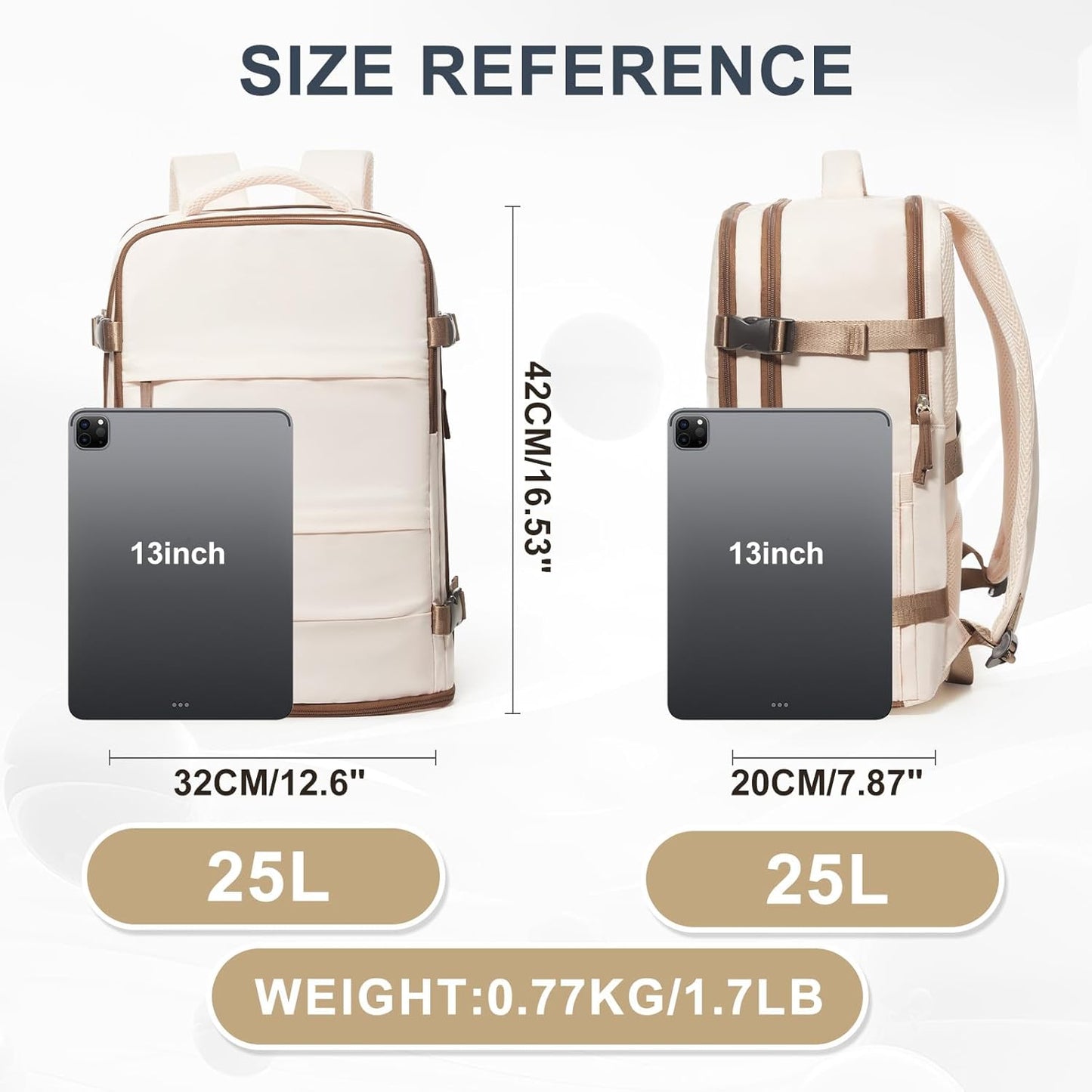 coowoz Travel Backpack For Women Men,Carry On Backpack,Hiking Backpack Outdoor Sports Rucksack