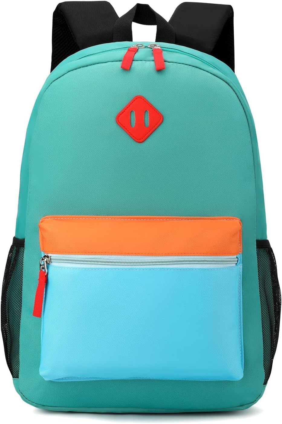 Kids Backpack Kindergarten Toddler School Backpacks 3-6 Years for Boys and Girls with Chest Buckle (Lake Green Blue, Medium-15 H)