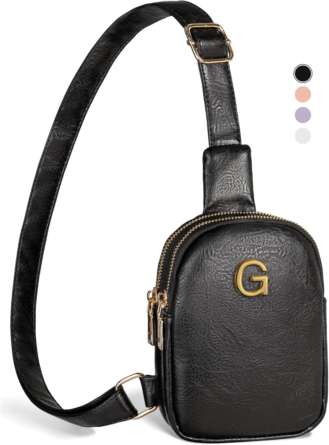 Personalized Gifts for Teen Girls Women, Initial Sling Bag, Adjustable Strap, Lightweight & Mini Crossbody Bag, Travel Essentials, Birthday Gifts for Women Friends Female, Initial Teacher Bag