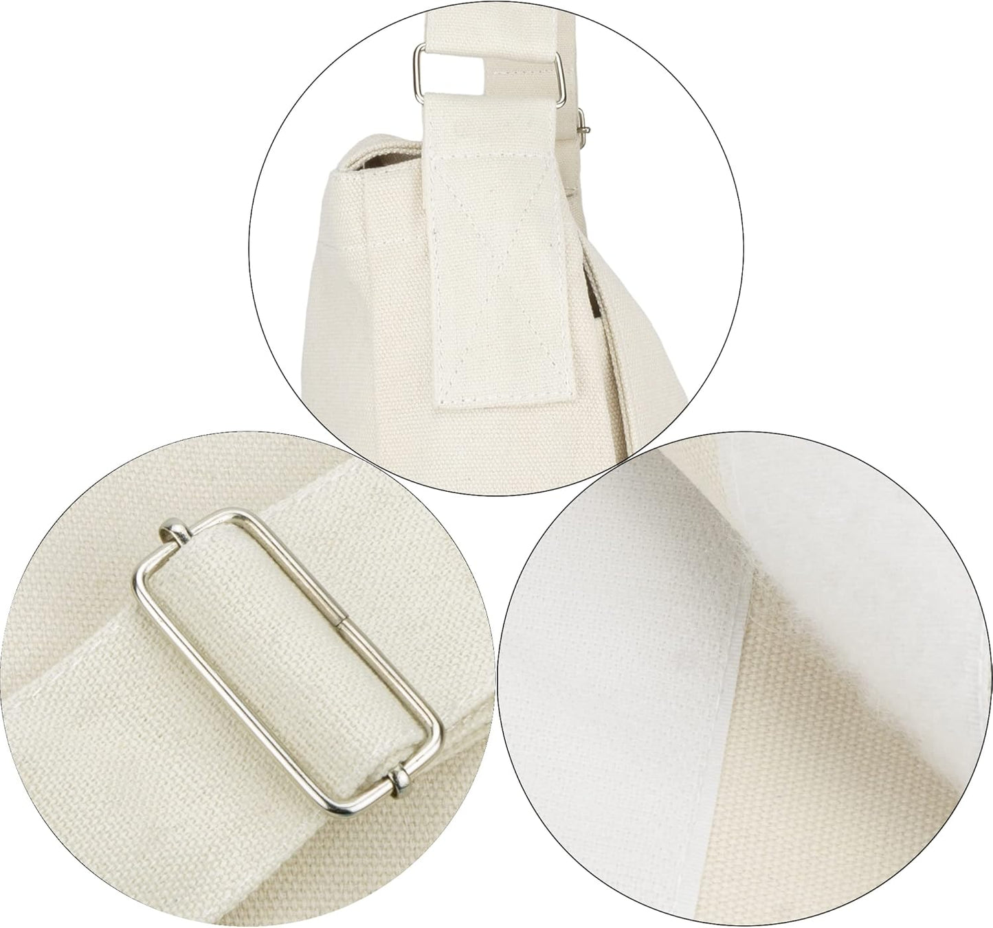 Canvas Messenger Bag Cross Body Bag Shoulder Bag Simple Design Thick and Sturdy