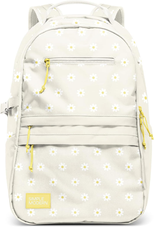 Simple Modern Ellis Backpack for School | Medium 20L Elementary Middle and High School Bookbag for Kids and Teens | Girls and Boys | Cream Florals