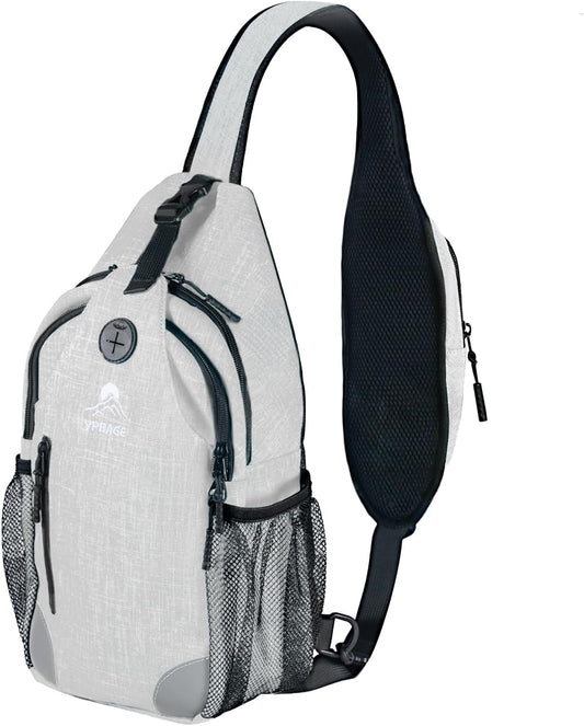 Sling Bag, Crossbody Bag for Men, Cross Body Hiking Backpack, Travel Daypack, Chest Pack with Chest Phone Holder