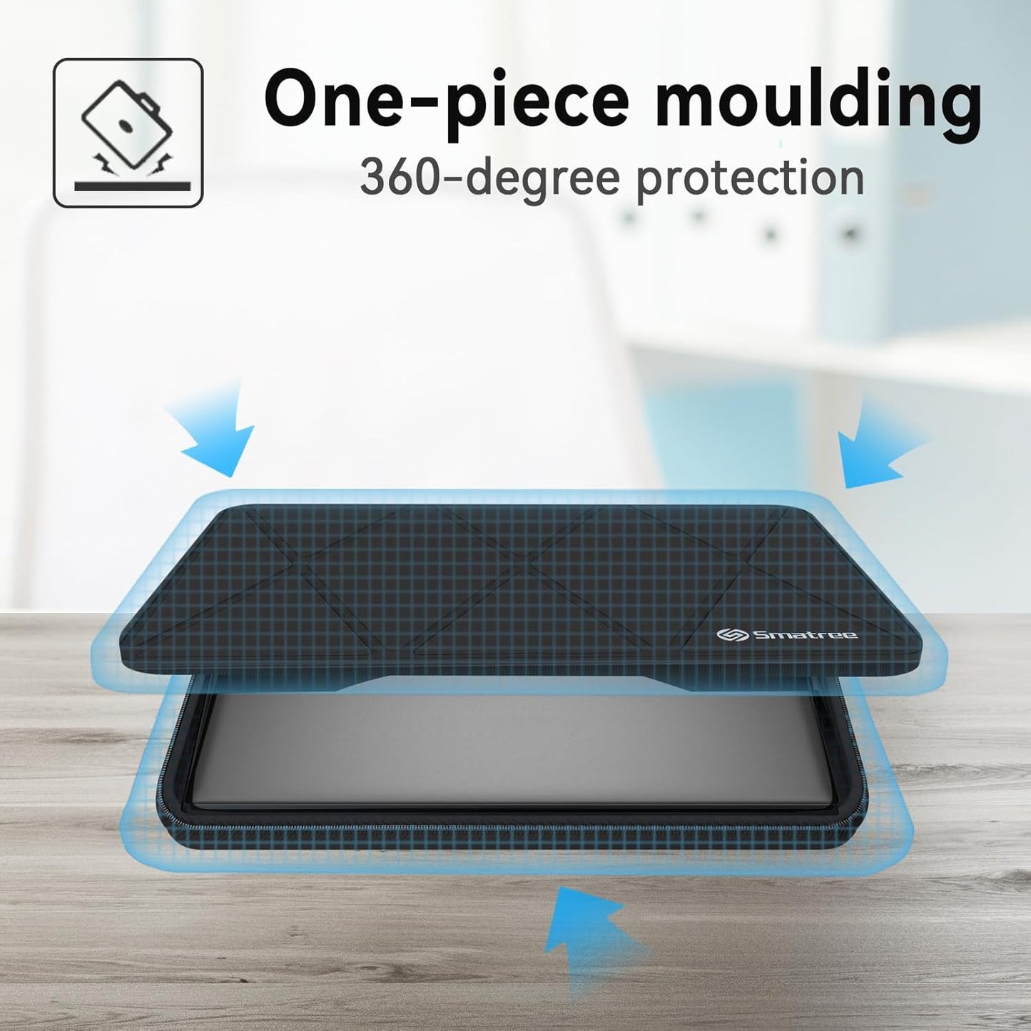 Smatree Hard EVA Protective Sleeve Case Compatible for 16 inch Dell Inspiron 16 5645/5640/5630