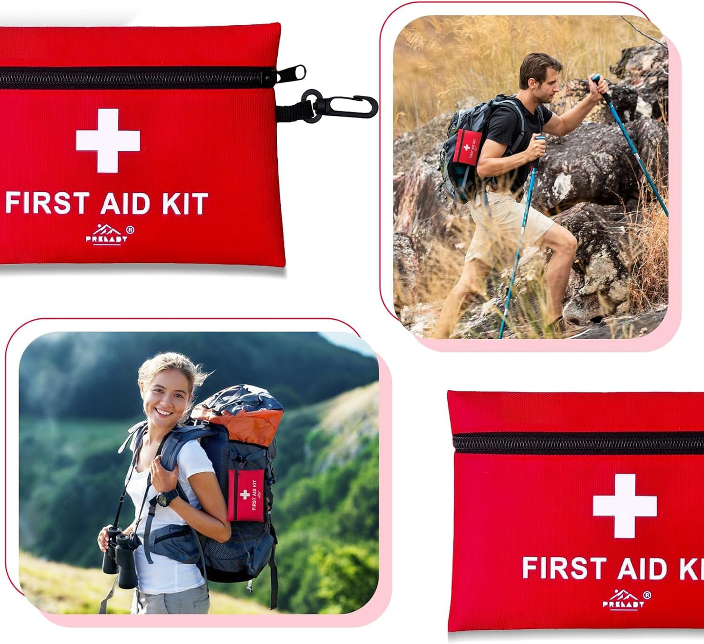 152 Piece Small First Aid Kit, Travel Size First Aid Kit TSA Approved, Mini Forst aid kit for Home