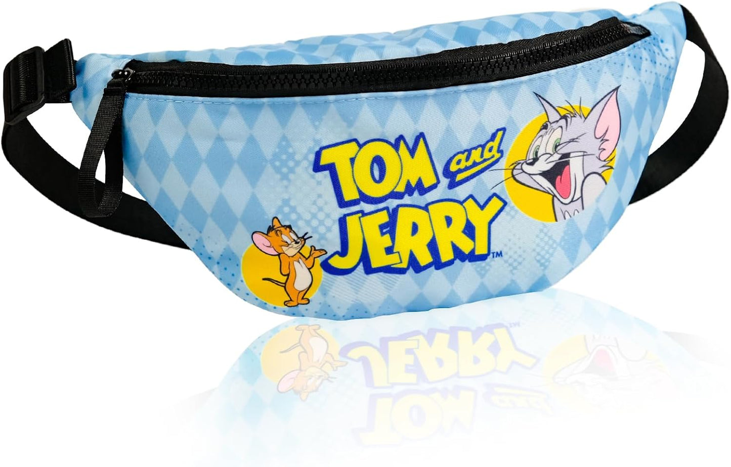 Tom & Jerry Running Belt Bag, Fashion Waist Pack Kids Fanny Pack Gift for Boys Girls, Travel, Daily Use, Christmas Birthday Gift