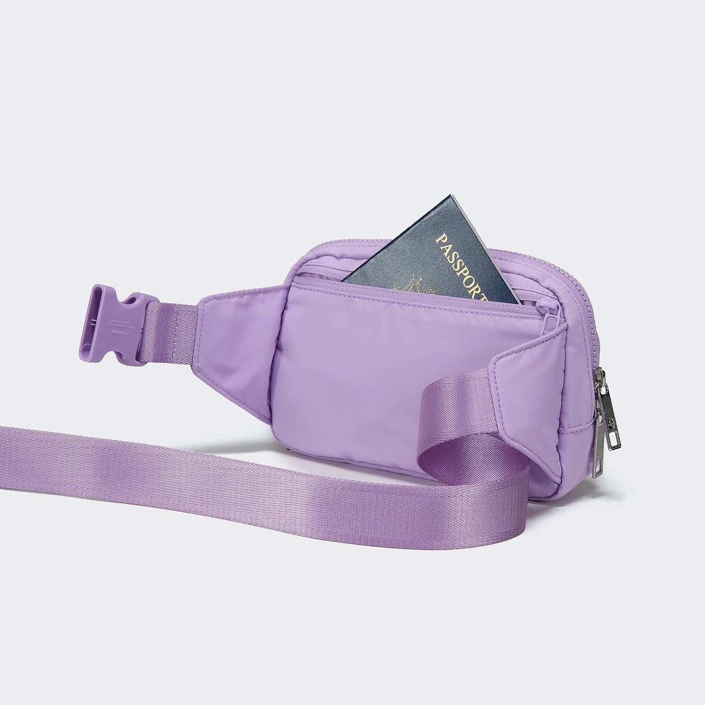 Pander Belt Bag Large 2L, Nylon Fanny Pack Purse for Women and Men with Adjustable Strap