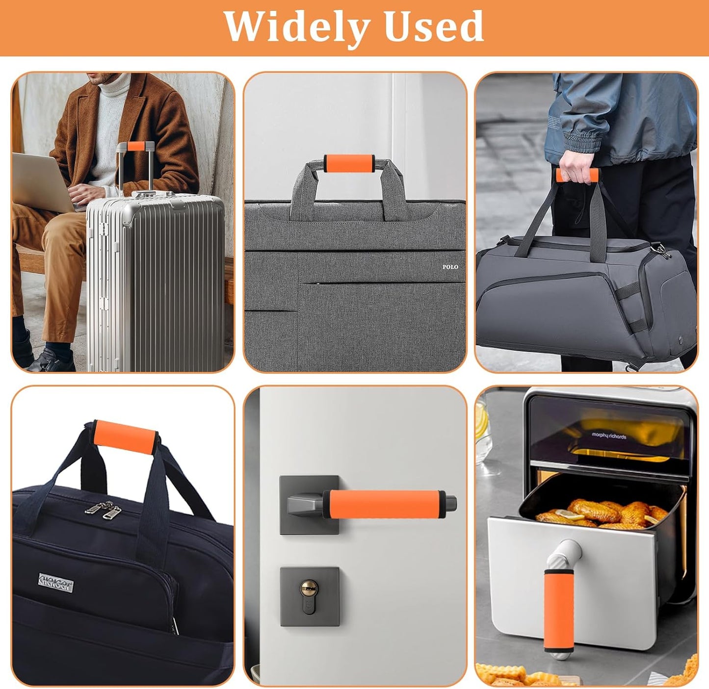 6 Pack Luggage Handle Wrap, Luggage Handle Wraps for Suitcase, Suitcase Tags Identifiers for Travel Accessories，Luggage Tags