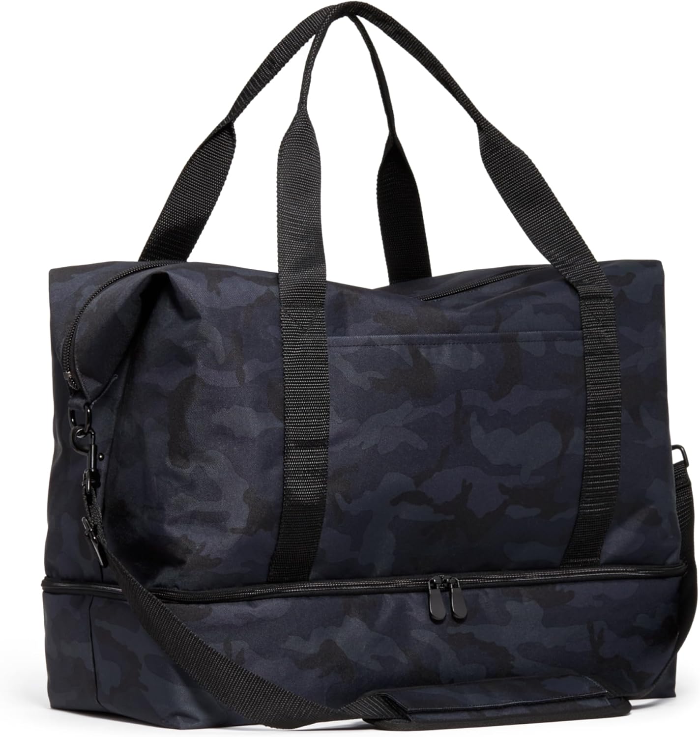 Lo & Sons Catalina Deluxe Weekender - Recycled Poly Small Capacity (40L) Travel Duffel With Shoe Compartment, Luggage Sleeve, Padded Strap | Versatile Durable Bag For Women, Men for Weekend, Carry On